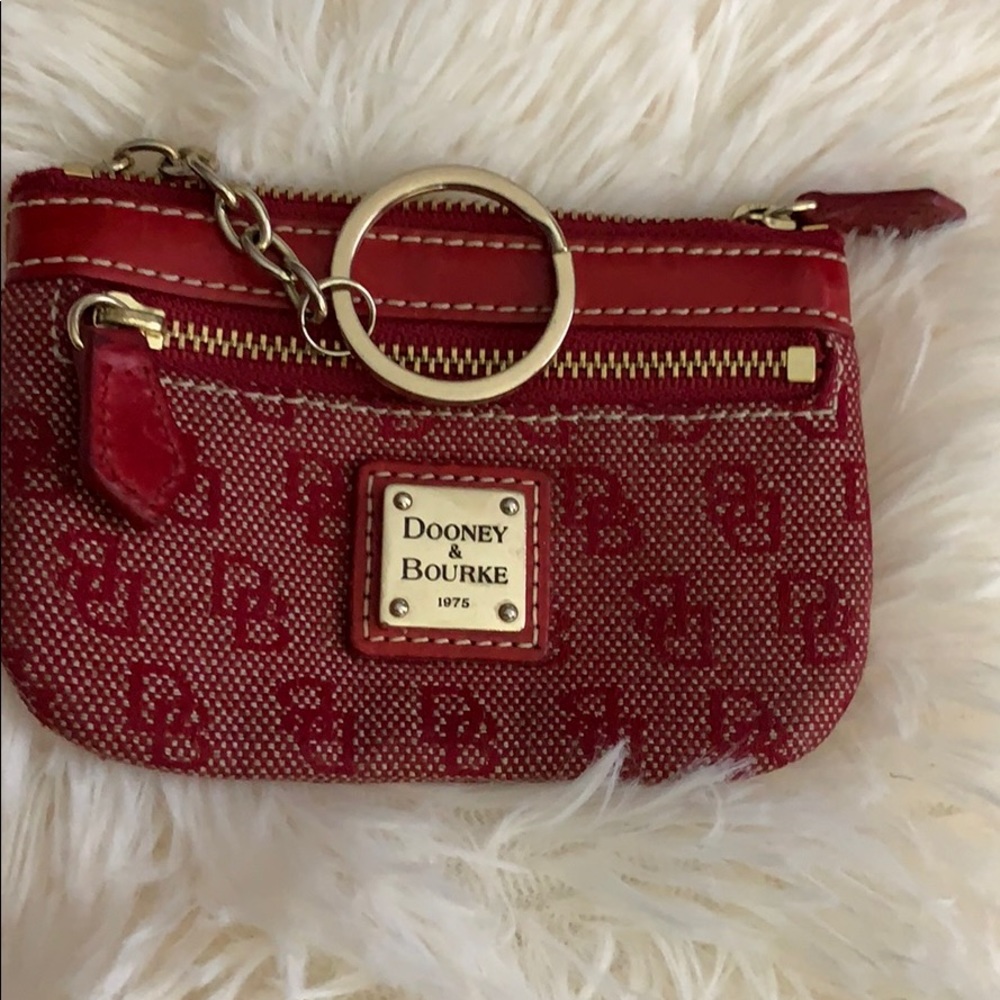 Dooney & Bourke coin purse with key chain